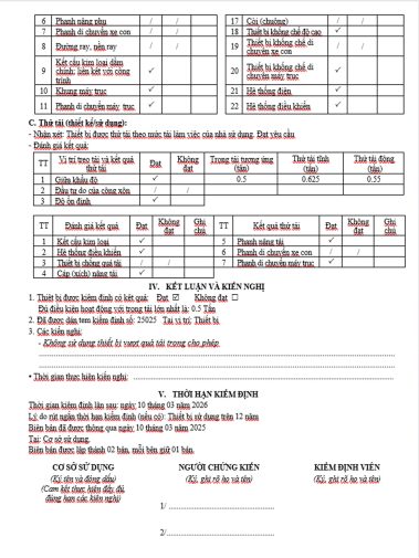 biên bản kiểm định pa lăng trang 2