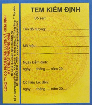 tem kiểm định